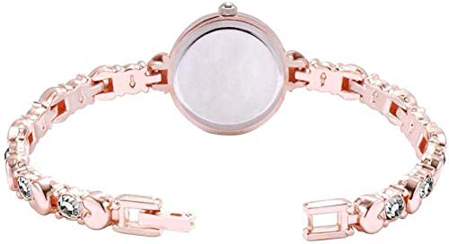 Aurelia® Premium Girls' Heart-Shaped Bangle Analog Watch with Rose Gold Bracelet - Set of 2