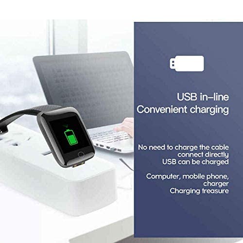 MAVRIC Smart Watch for Kids, Men & Women D20 Plus 2025, Android/iOS, IP68 Waterproof, Heart Rate & Sleep Tracker - Pink