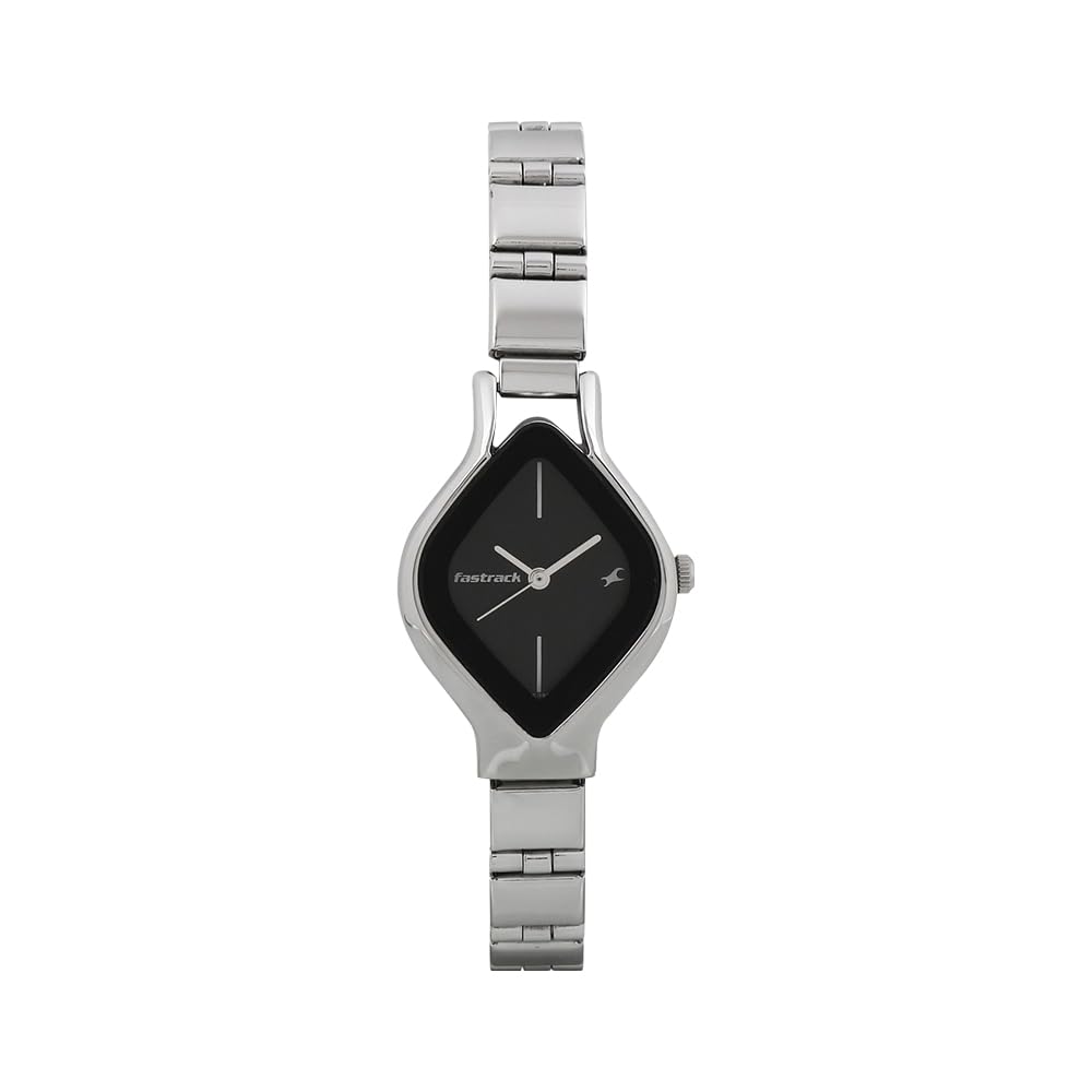 Fayora Analog Black Dial Women's Watch NM6109SM02/NN6109SM02/NP6109SM02 – Elegant Stainless Steel