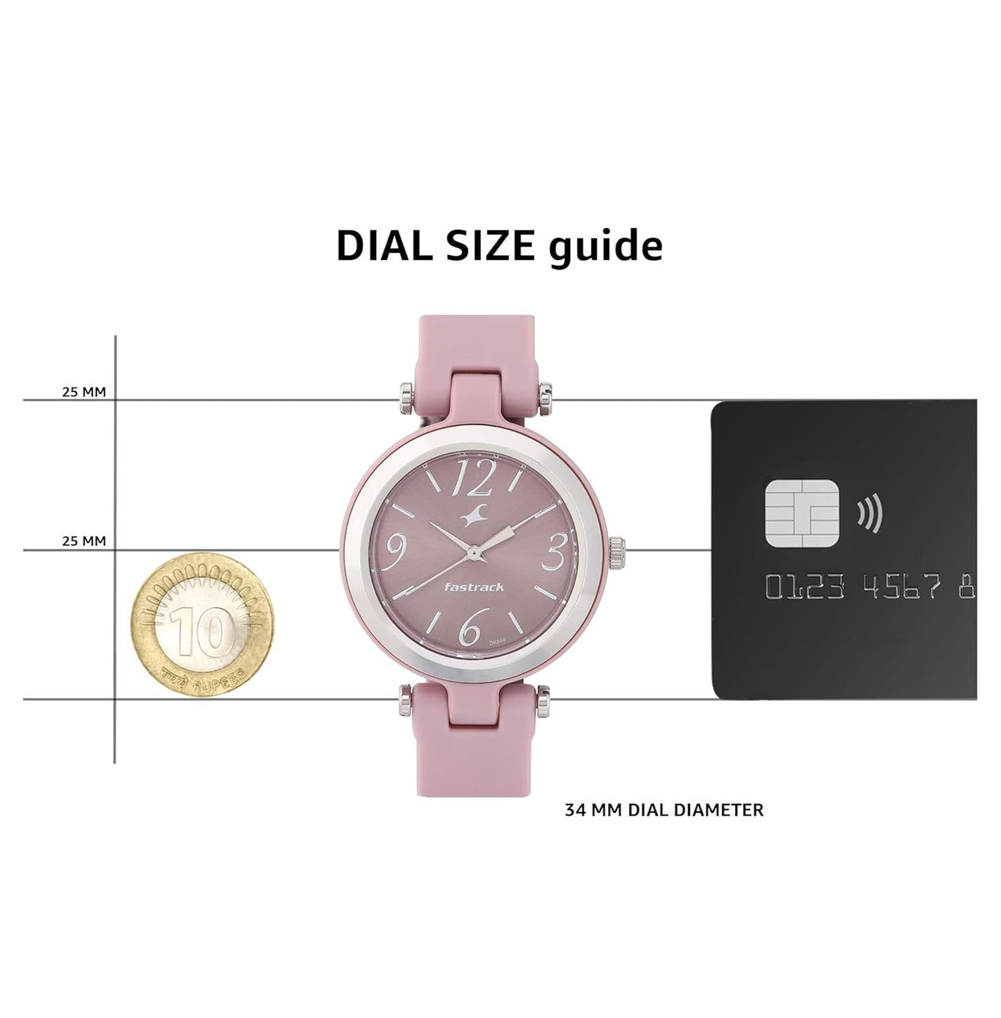 Flaire Women Silicone Trendies Analog Pink Dial Watch-68015Pp03/Np68015Pp03, Band Color-Pink