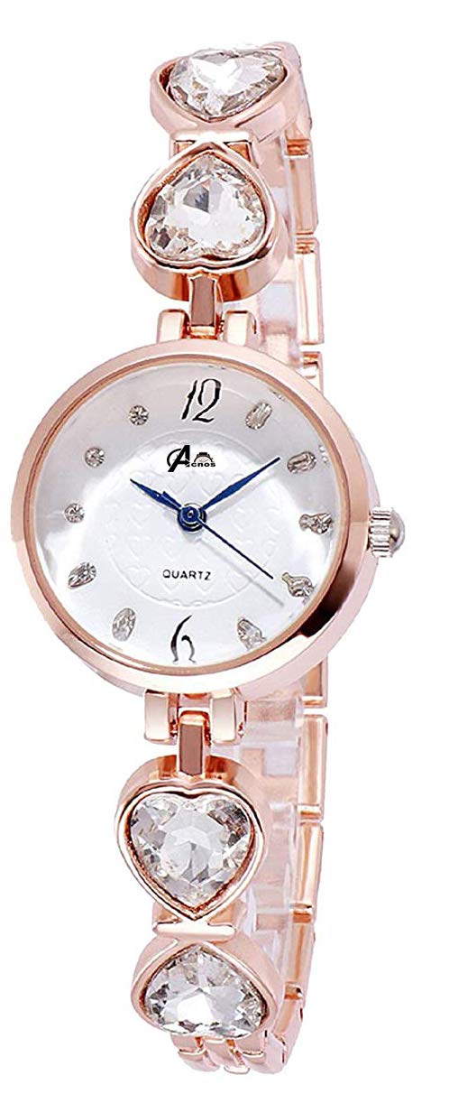 Averin® Premium Luxury Analogue Girl's Stainless Steel Watch with Multicolour Dial & Strap