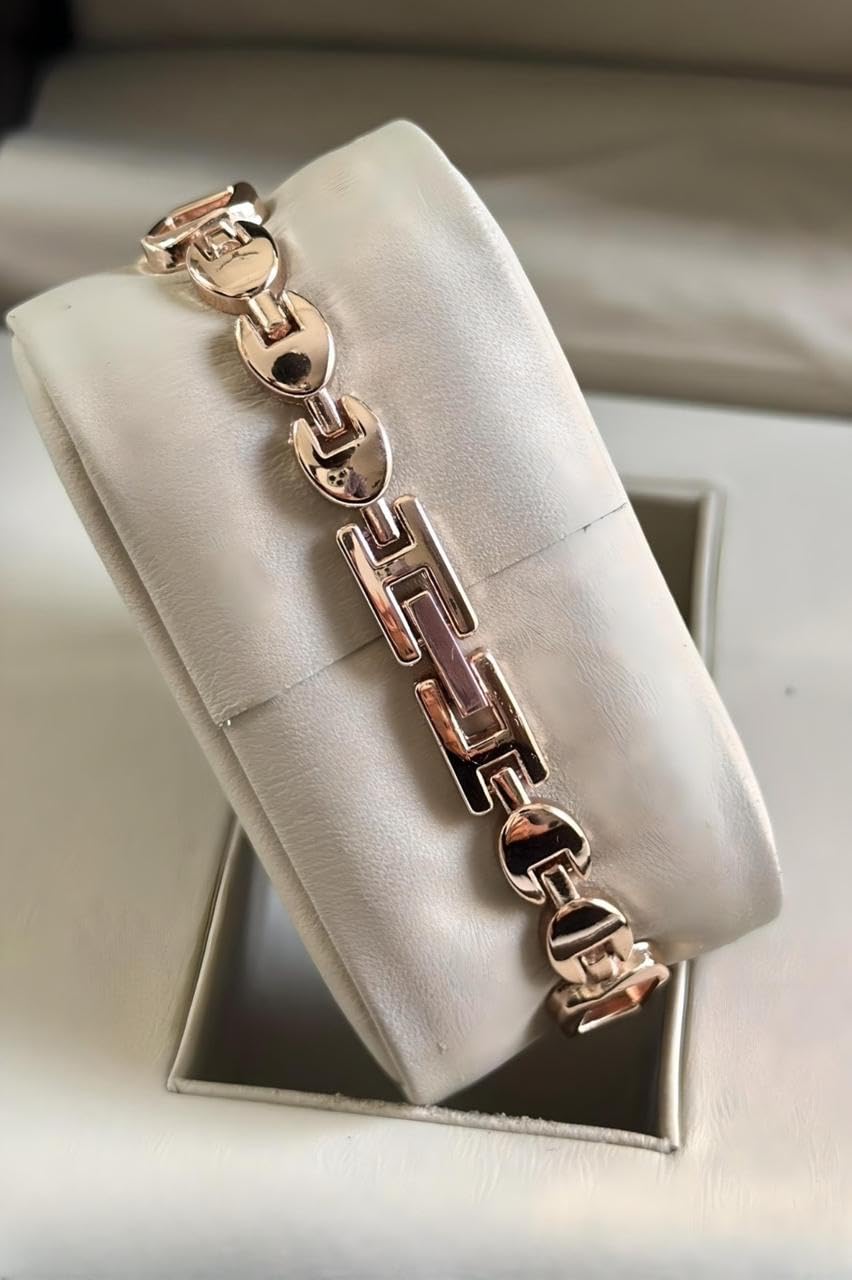 Beaksutch Luxury Square Dial Quartz Analogue Watch with Stone Studded Bracelet Strap for Women & Girls