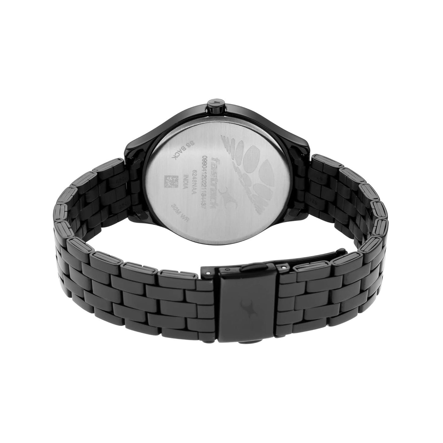 Fayora Stunners Quartz Analog Women’s Watch with Black Dial and Black Stainless Steel Strap - 6248NM01